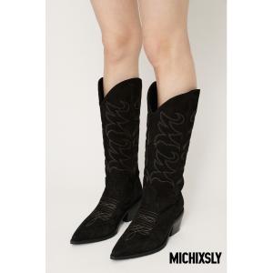 SLY（スライ） ブーツ 「美脚チートブーツ」SQUARE TOE KNEE BOOTS