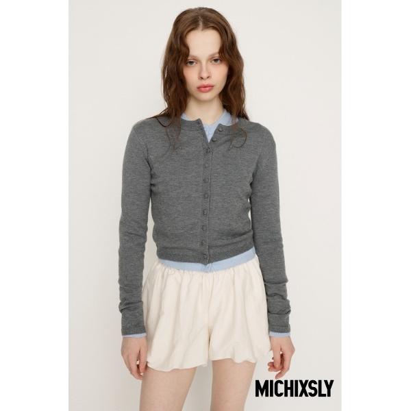 カーディガン MICHIXSLY BUTTON CD ミチスライボタンカーディガン 冬服 春服 レデ...