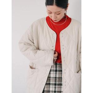 コート アウター キルトミドルコート レディース