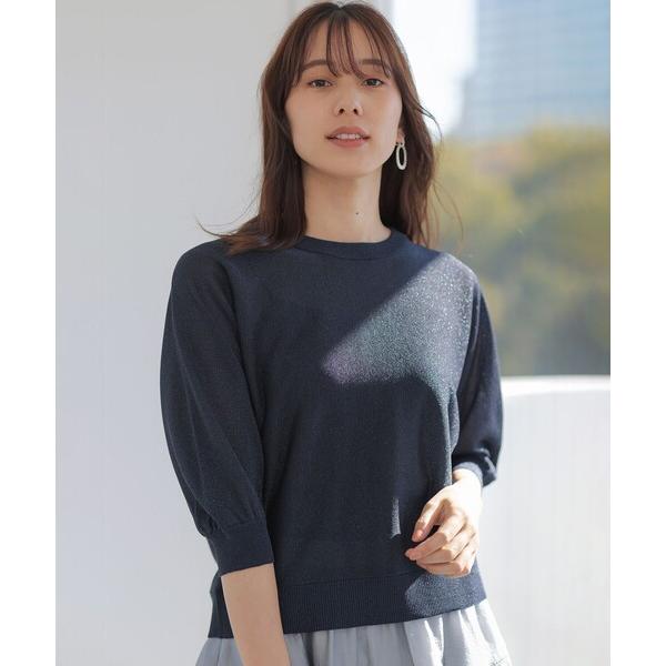 ニット セーター ドルマンスリーブライトラメ ニット レディース
