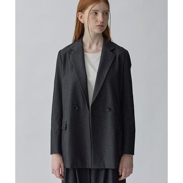 ジャケット テーラードジャケット デニムギャバジンダブルジャケット レディース