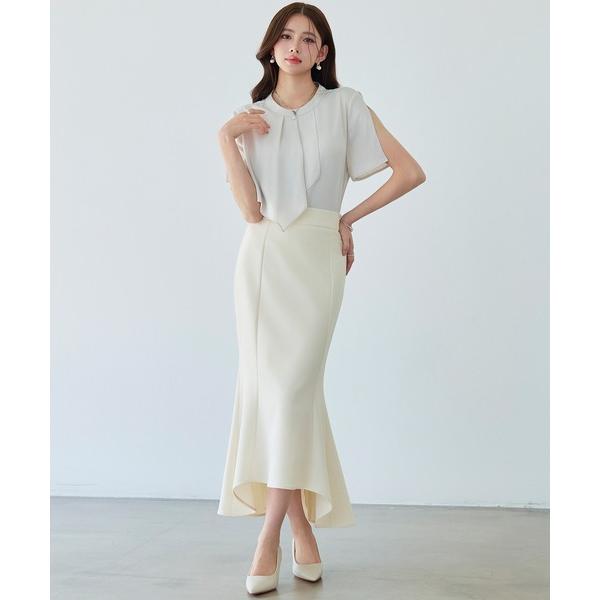 ブラウス シャツ 「2026SS新作」レーディス ブラウス アシンメトリー バンドカラー 通勤 きれ...