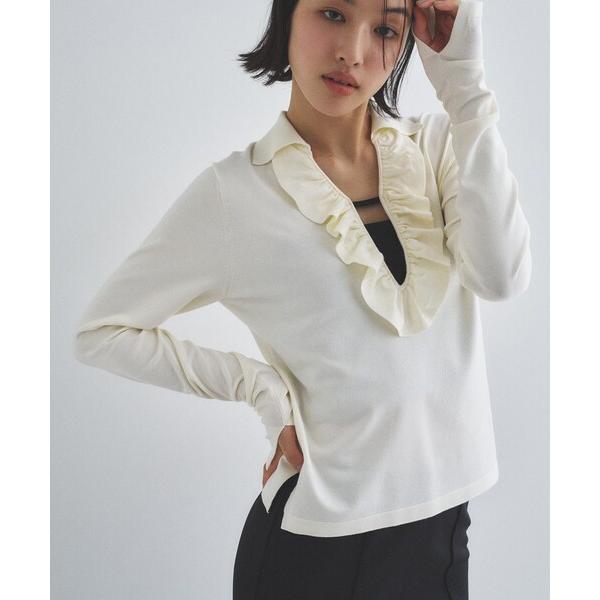 ニット セーター frill knit レディース