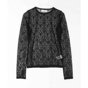 tシャツ STRETCH LACE L/S TOP レディース
