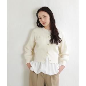 カーディガン スポンディッシュケーブルカーディガン レディース