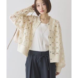 カーディガン アートレースカーディガン レディース
