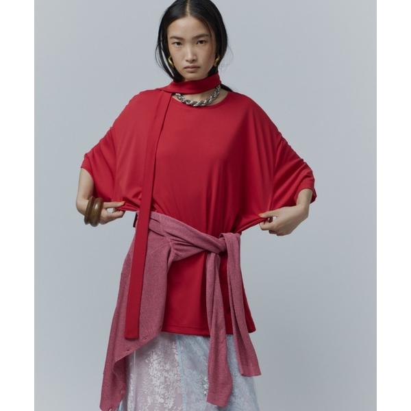 ブラウス シャツ Bowtie T-blouse / ボウタイ付きT-ブラウス レディース