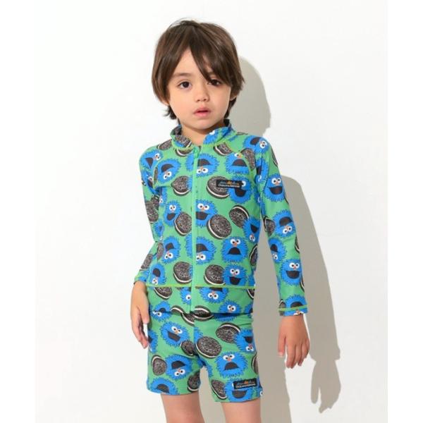 ラッシュガード BOY'SソウガラZIPラッシュガード キッズ 子供 男の子 女の子