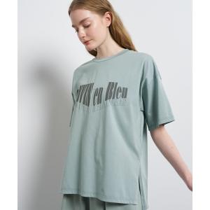 tシャツ 半袖 “Summer paradise”ロゴプリントTシャツ レディース