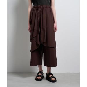 パンツ アシンメトリーレイヤードパンツ レディース
