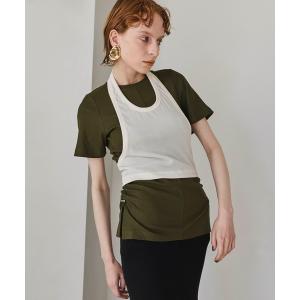 OMMO（オーエムエムオー） ワンピース TENT LINE BLOCKING KNIT OP
