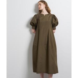LANVIN en Bleu uvカット ワンピース ナイロンタスランギャザー