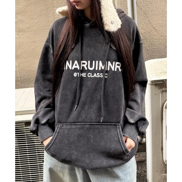 パーカー スポーツロゴピグメントパーカー レディース メンズ