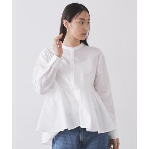 ブラウス シャツ ペプラムシャツ「洗濯機OK」 レディース