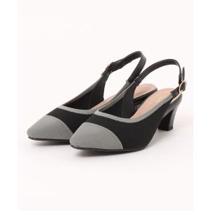 サンダル la farfa shoes バックストラップ ニットサンダル レディース