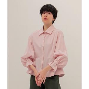 ブラウス シャツ B7 / organic cotton peplum blouse(オーガニックコットンペプラムブラウス) レディース