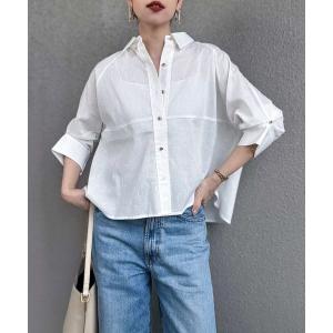 ブラウス シャツ シアーリネンバックフレアシャツ レディース