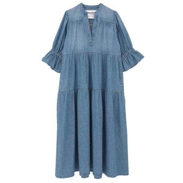 ワンピース 「HEALTHY DENIM/ヘルシーデニム」デニムワンピース（Papaya）