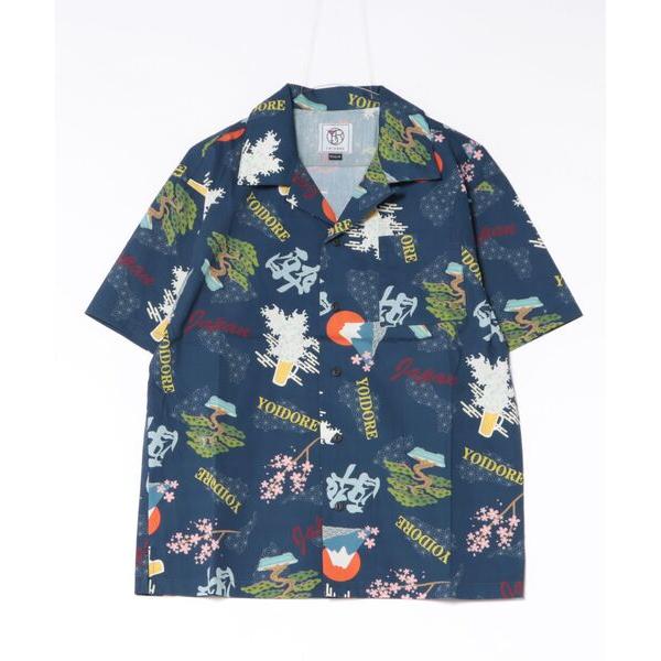 シャツ 「YOIDORE」酒 JAPAN 総柄シャツ メンズ レディース