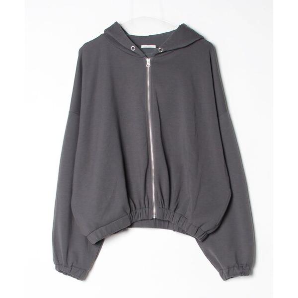 「ITEMS URBANRESEARCH」 ジップアップパーカー FREE チャコールグレー レディ...