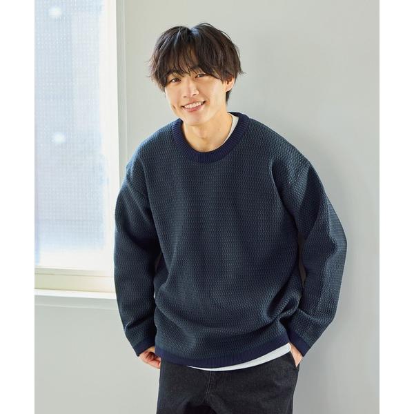 セーター ニット トクトク2SETカノコニットプルオーバー＆長袖Tシャツ/647557 メンズ