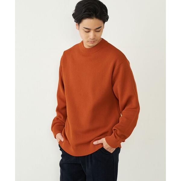 「SHIPS Colors」 長袖ニット MEDIUM オレンジ メンズ