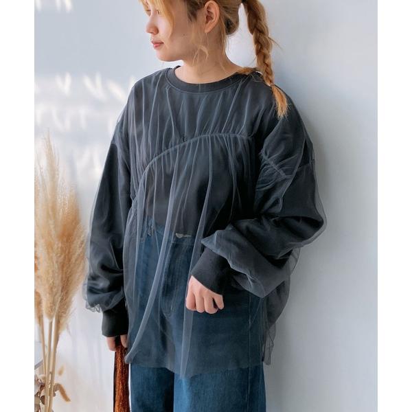 「AS KNOW AS plus」 スウェットカットソー FREE スミクロ レディース