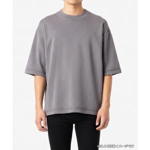 「NANO universe」 半袖Tシャツ M グレー メンズ
