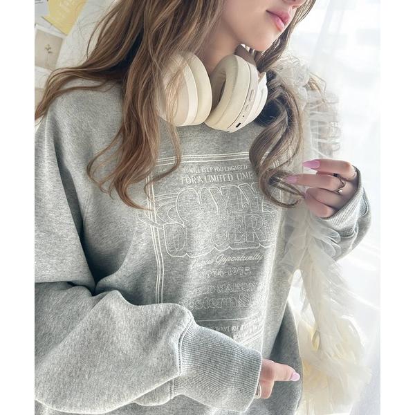 「Java」 スウェットカットソー X-LARGE 杢グレー レディース