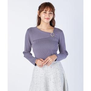「LAISSE PASSE」 長袖ニット 38 パープル レディース