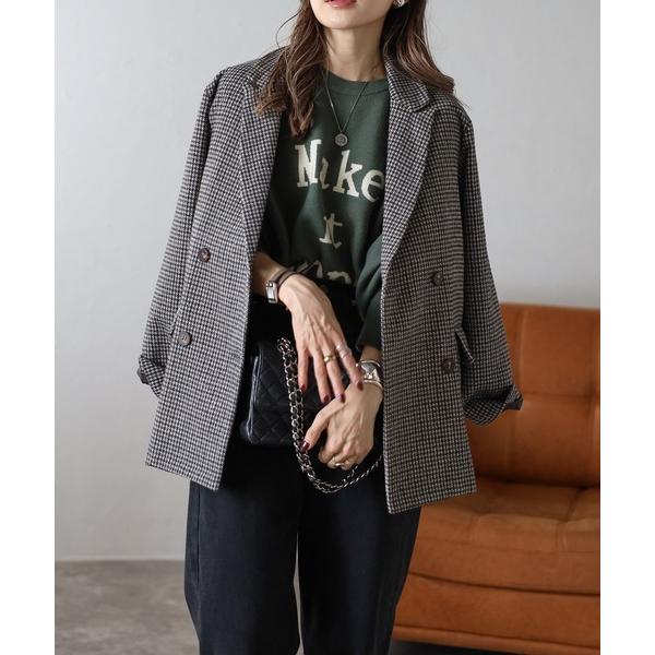 「Bonjour Sagan」 テーラードジャケット FREE チャコールグレー レディース