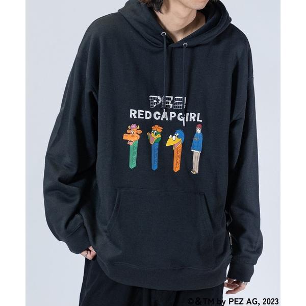 「Red Cap Girl」 プルオーバーパーカー MEDIUM ダークグレー メンズ