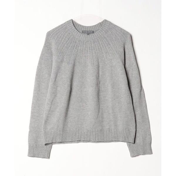 「LAURA ASHLEY」 長袖ニット 40 シルバー レディース