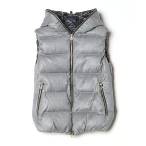 「DUVETICA」 ダウンベスト 40 グレー メンズ