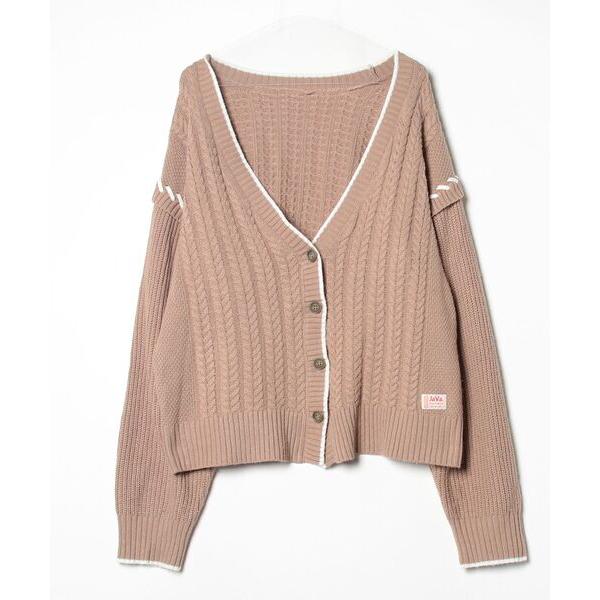 「Java」 カーディガン X-LARGE モカ レディース