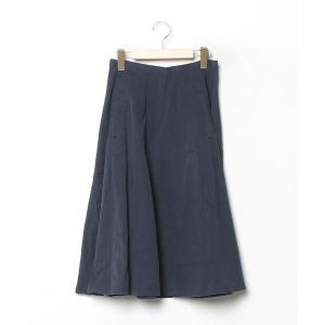 「GLOBAL WORK」 フレアスカート L ネイビー レディース
