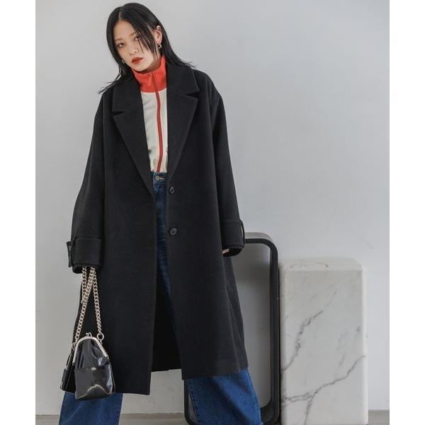 「JEANASIS」 チェスターコート FREE ブラック レディース