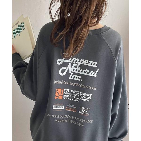 「Java」 スウェットカットソー LARGE チャコール レディース