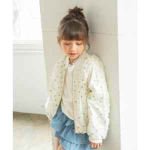 コート アウター 肩フリルシャーリングジャケット キッズ 子供服 女の子