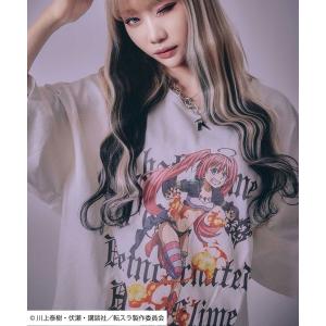 tシャツ 転生したらスライムだった件 キャラクタープリント ビッグシルエットTシャツ/リムル・ミリム・ディアブロ・オクトグラム メンズ レディース