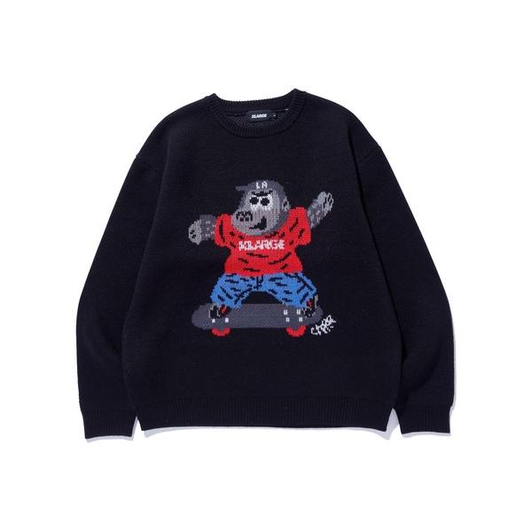セーター ニット GORILLA CREWNECK KNIT SWEATER メンズ レディース
