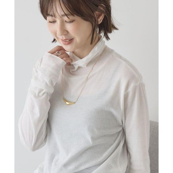 tシャツ シアーハイネックインナー レディース