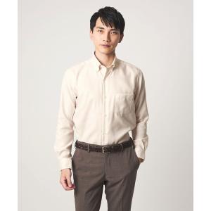 フォーマル シャツ エブリット コットンオックス ソリッド スナップ ボタンダウン シャツ -イージーアイロン- メンズ
