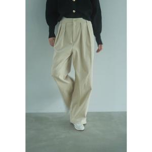 パンツ CORDUROY TUCK PANTS レディース