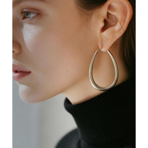 ピアス ピアス 金属アレルギー対応 フープピアス シルバー925 ゴールド 「Tilk ティルク」 ...