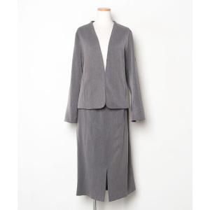 「haco!」 セットアップ LARGE グレー レディース