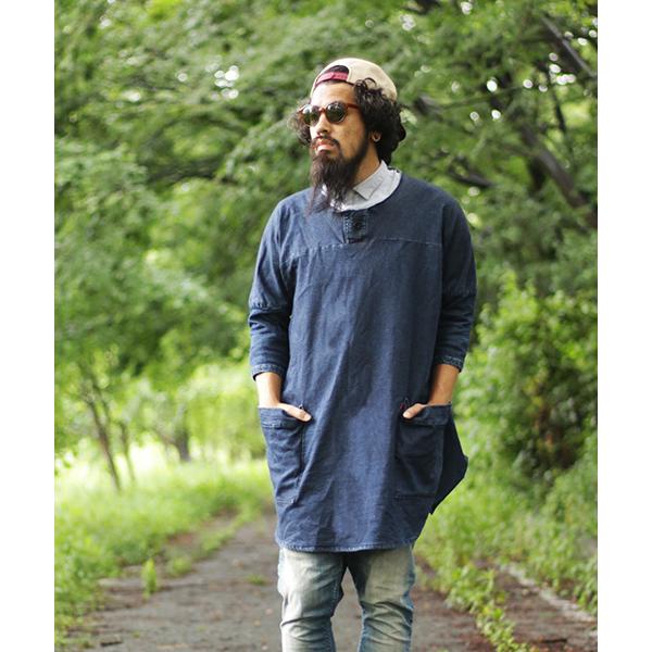 tシャツ 「ネイタルデザイン」ワイドスプレッドデニムスウェットロング/WIDE SPREAD DEN...