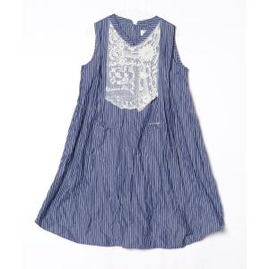 「nesessaire」 ノースリーブワンピース FREE ネイビー レディース