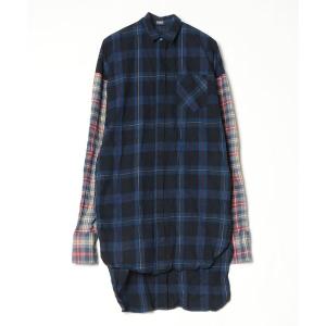 「PAMEO POSE」 シャツワンピース FREE ブルー レディース