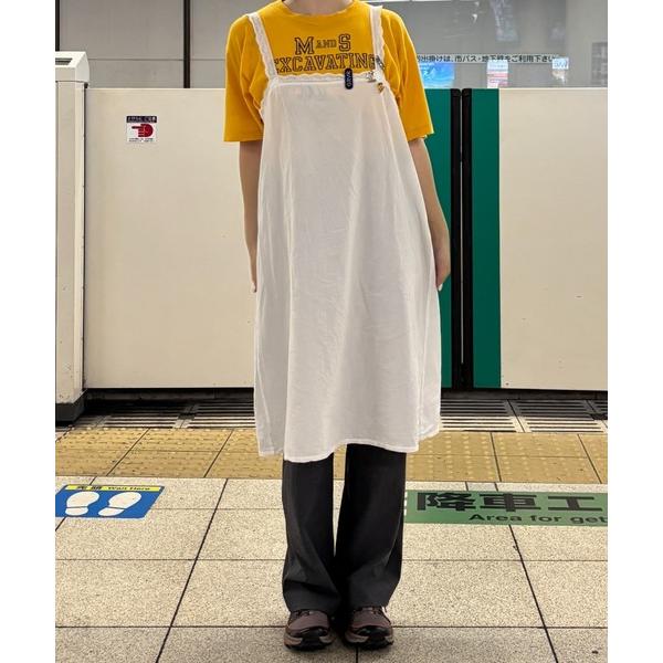 「INTER FACTORY」 キャミソールワンピース FREE ホワイト レディース